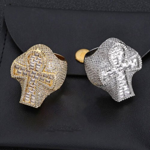 New 18K Gold Diamond Cross Ring (Limited Edition)