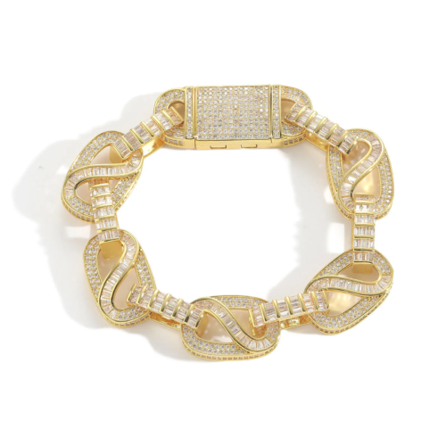 15MM Full Diamond Cuban Bracelet