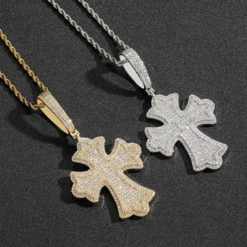 Iced Out Big Cross Pendant