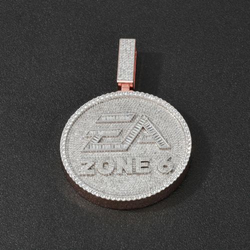 Custom Logo Name Iced Out Diamond Pendant