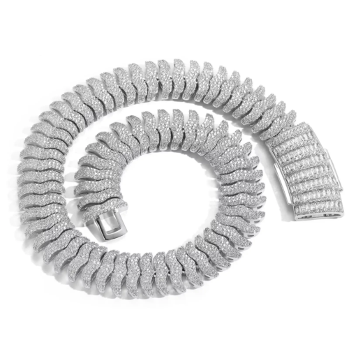 22 MM Centipede Chain Cuban Chain Necklace