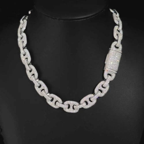 Iced Out Number 8 Cuban Link Chain