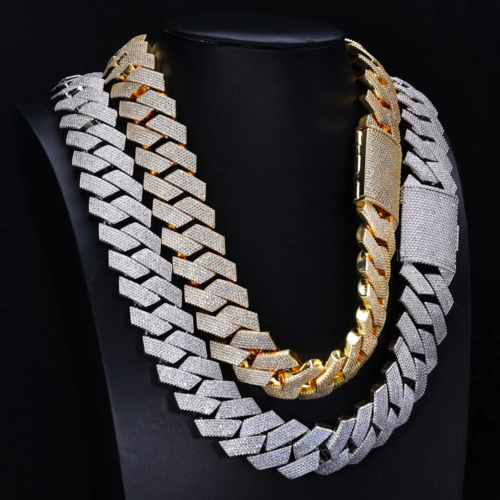 25MM Chunky Cuban Link Chain 6 Row Full Diamond Iced Out