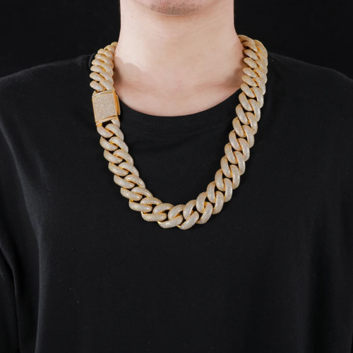 25mm Iced Out Cuban Link Chain